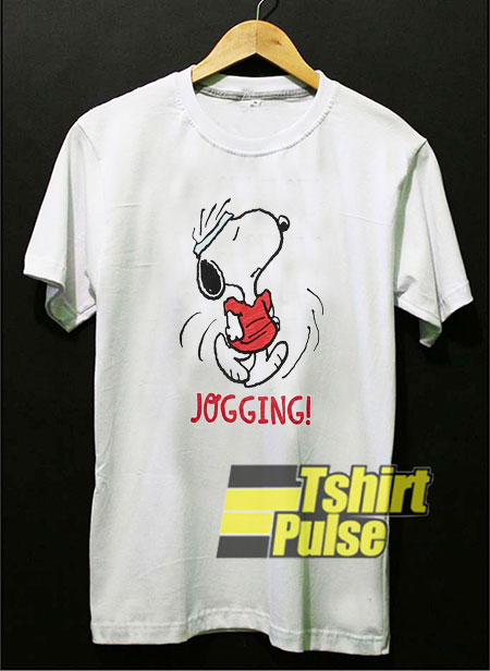Snoopy Jogging t-shirt for men and women tshirt