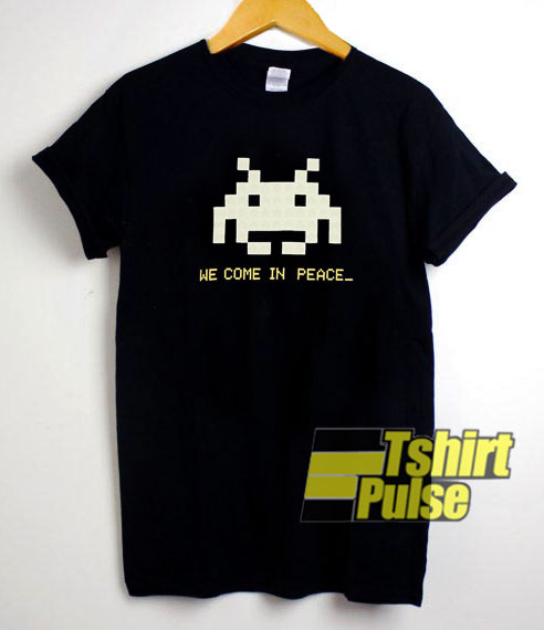 Space Invaders We Come In Peace t-shirt for men and women tshirt
