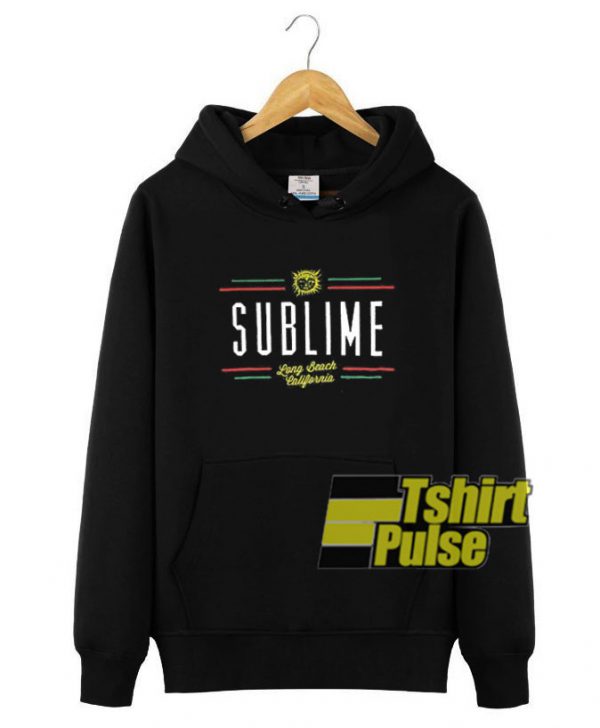 Sublime Stripes Long Beach CA hooded sweatshirt clothing unisex hoodie