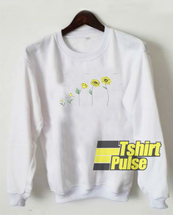 Sunflowers White sweatshirt