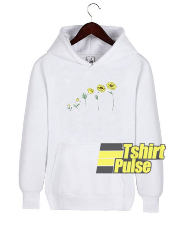 Sunflowers White hooded sweatshirt clothing unisex hoodie