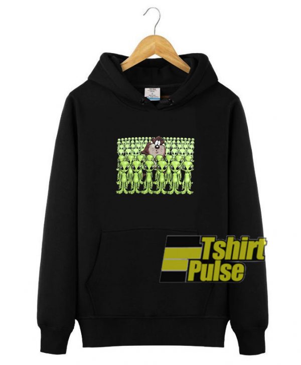 Tazmania And Aliens hooded sweatshirt clothing unisex hoodie