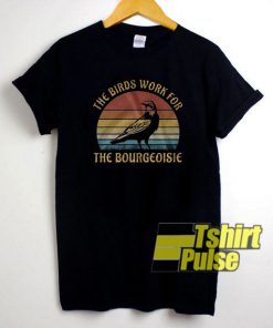The Birds Work Retro t-shirt for men and women tshirt