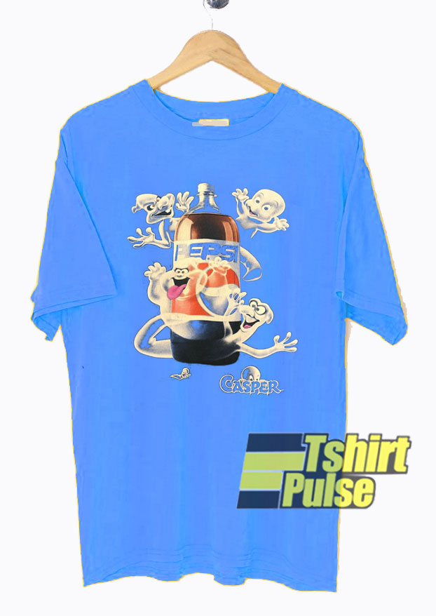 Vintage 1995 Casper And Pepsi t-shirt for men and women tshirt