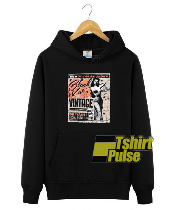 Vintage Black Kat Risque hooded sweatshirt clothing unisex hoodie