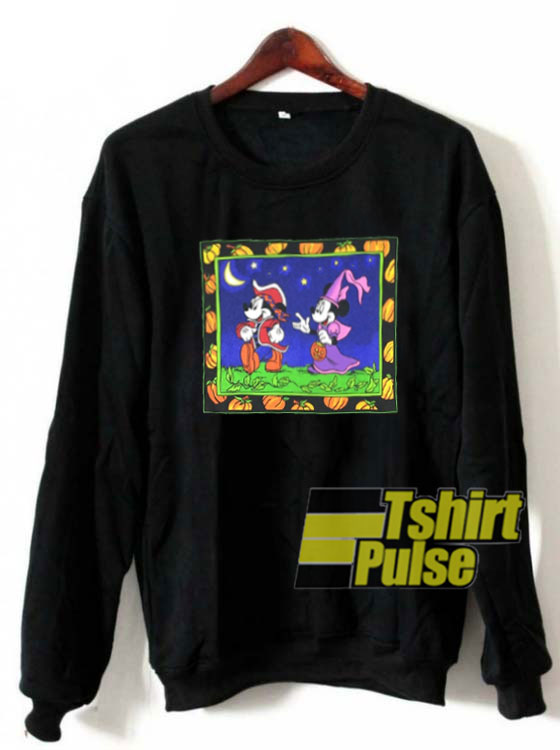 Vintage Mickey And Minnie Halloween sweatshirt