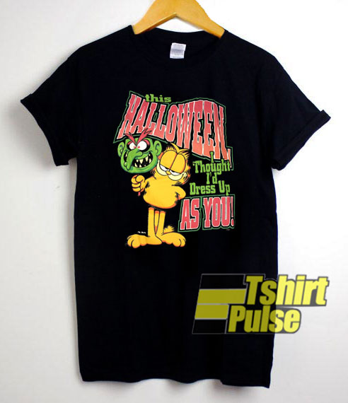 Vtg Garfield Halloween t-shirt for men and women tshirt