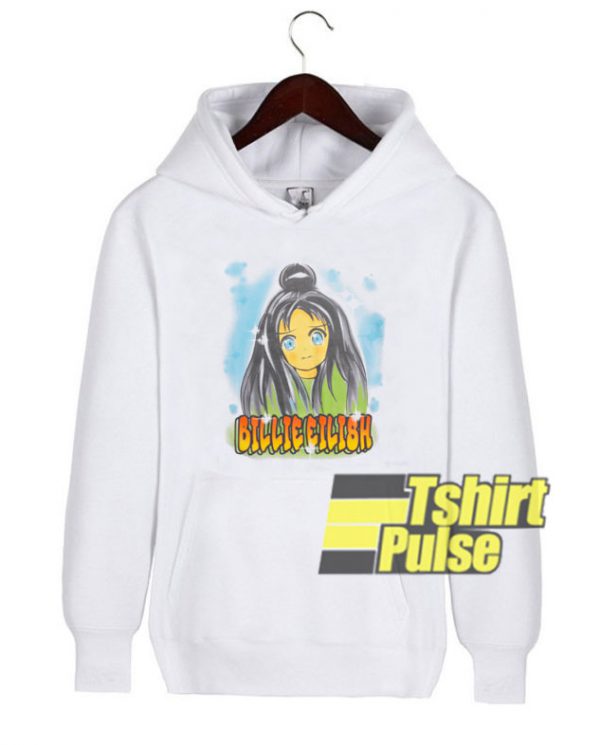 Billie Eilish Anime Face hooded sweatshirt clothing unisex hoodie