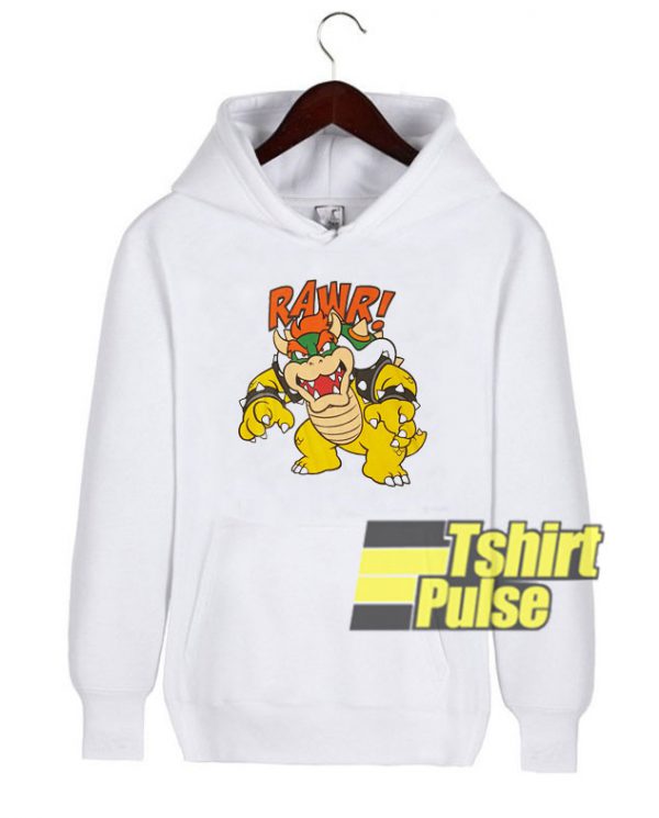 Bowser Rawr hooded sweatshirt clothing unisex hoodie