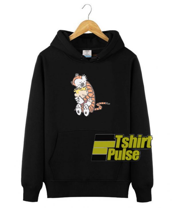 Calvin And Hobbes Hugging hooded sweatshirt clothing unisex hoodie