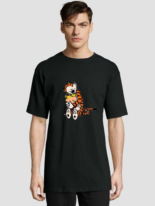 Calvin And Hobbes Hugging t-shirt for men and women tshirt
