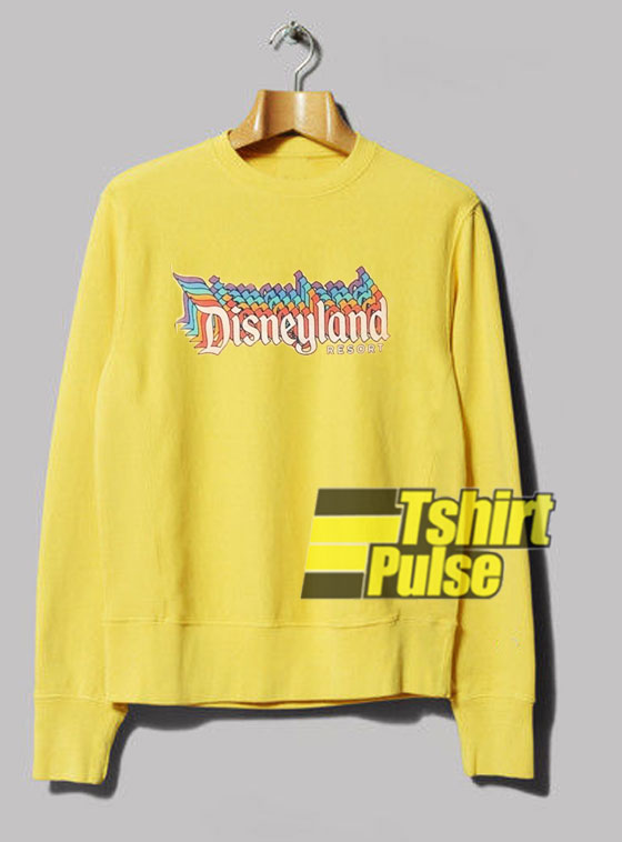 disneyland yellow sweatshirt