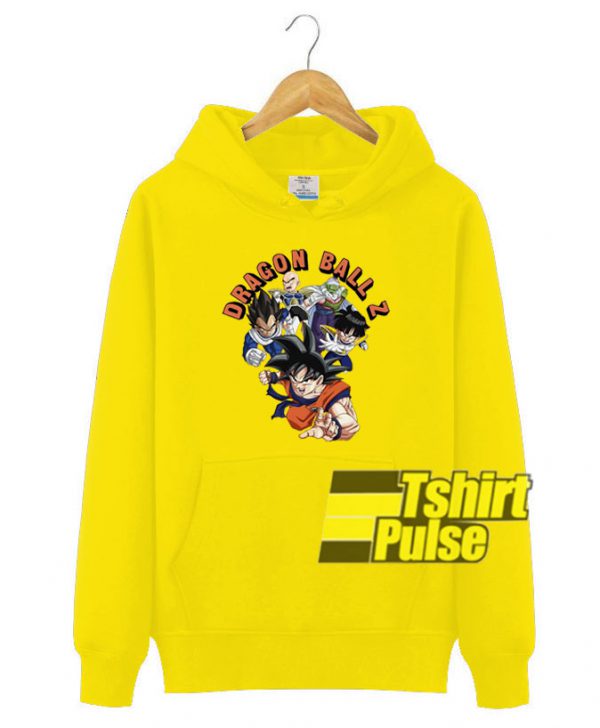Dragon Ball Z Yellow hooded sweatshirt clothing unisex hoodie