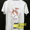 Fawn Butterfly Print t-shirt for men and women tshirt