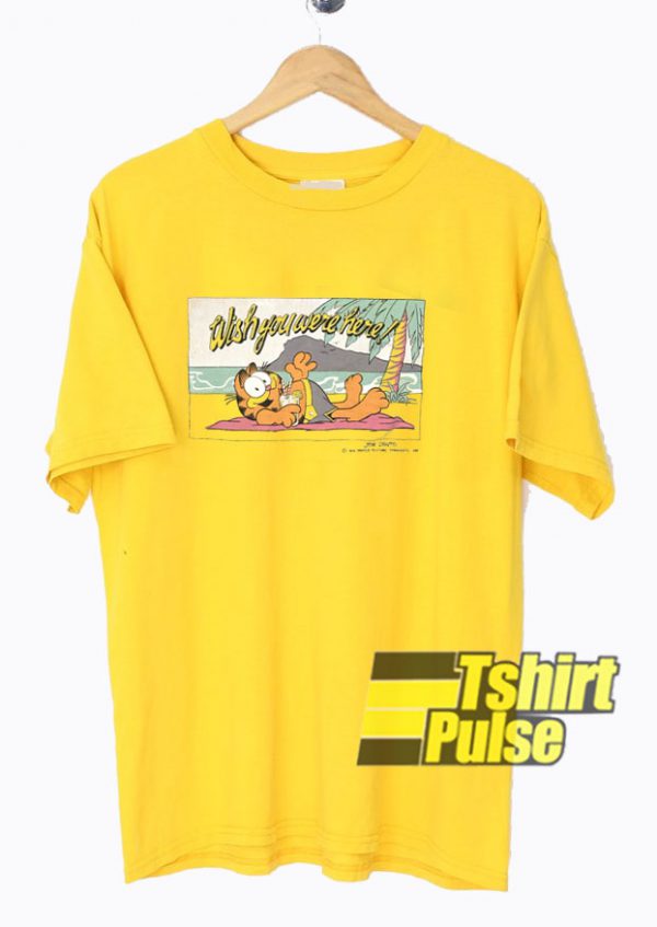 Garfield Wish You Were Here t-shirt for men and women tshirt