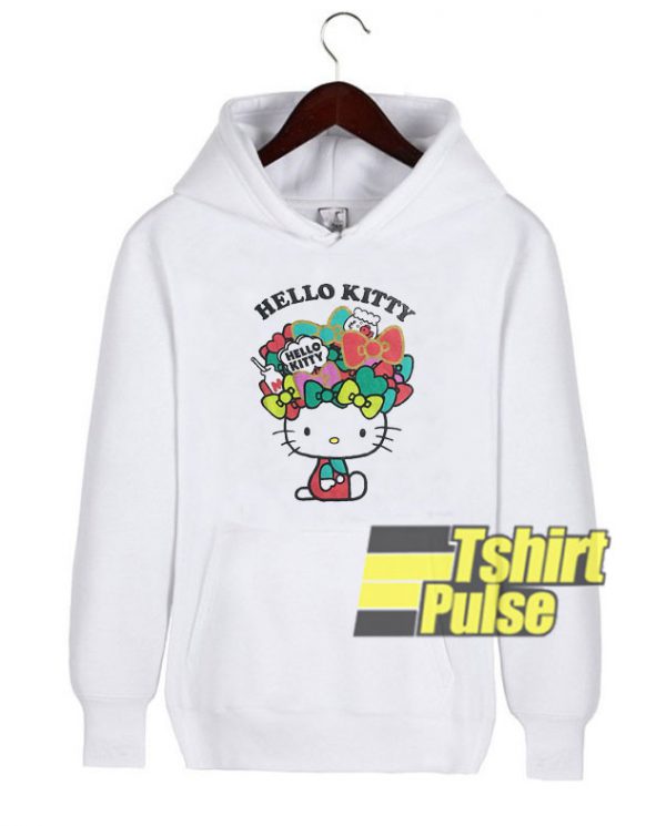 Hello Kitty With Bows hooded sweatshirt clothing unisex hoodie
