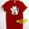 Lucky Cat t-shirt for men and women tshirt