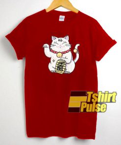 Lucky Cat t-shirt for men and women tshirt