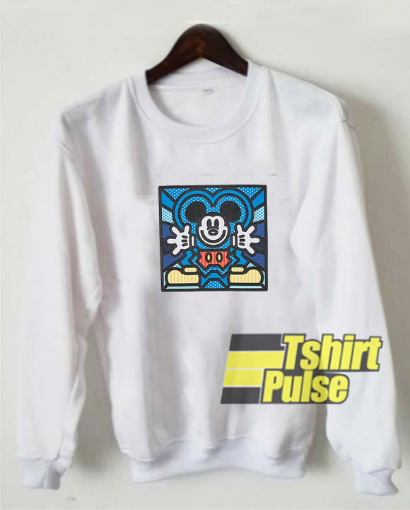 Mickey Mouse Print Art sweatshirt