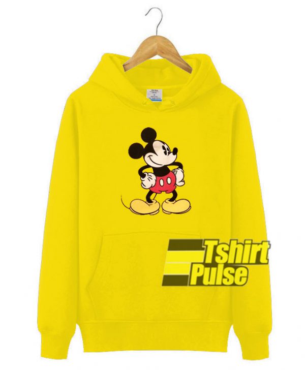 Mickey Mouse Yellow hooded sweatshirt clothing unisex hoodie
