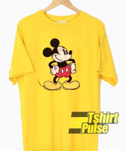 Mickey Mouse Yellow t-shirt for men and women tshirt