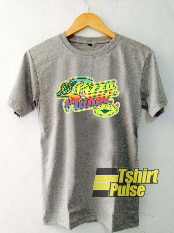 Pizza Planet Neon Rainbow t-shirt for men and women tshirt