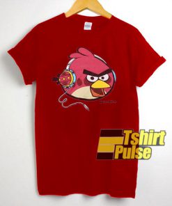 Red Angry Birds t-shirt for men and women tshirt