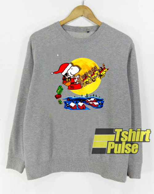 Snoopy Santa Claus Christmas sweatshirt