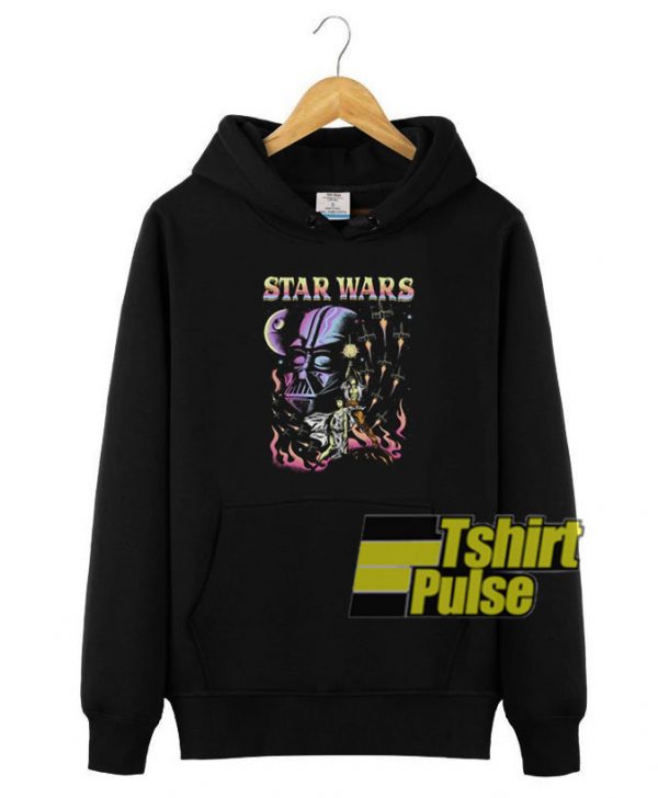 Star Wars Blacklight hooded sweatshirt clothing unisex hoodie