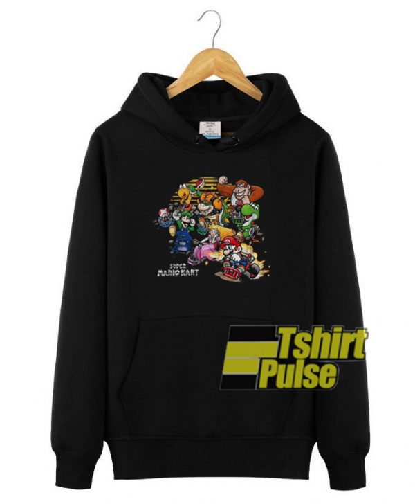 Super Mario Kart Cast 1992 hooded sweatshirt clothing unisex hoodie