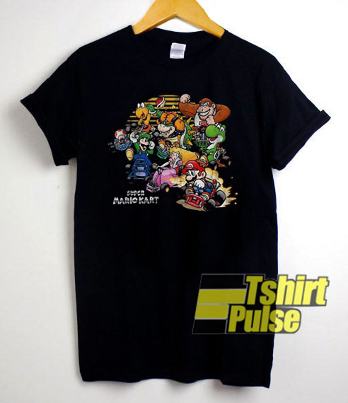 Super Mario Kart Cast 1992 t-shirt for men and women tshirt