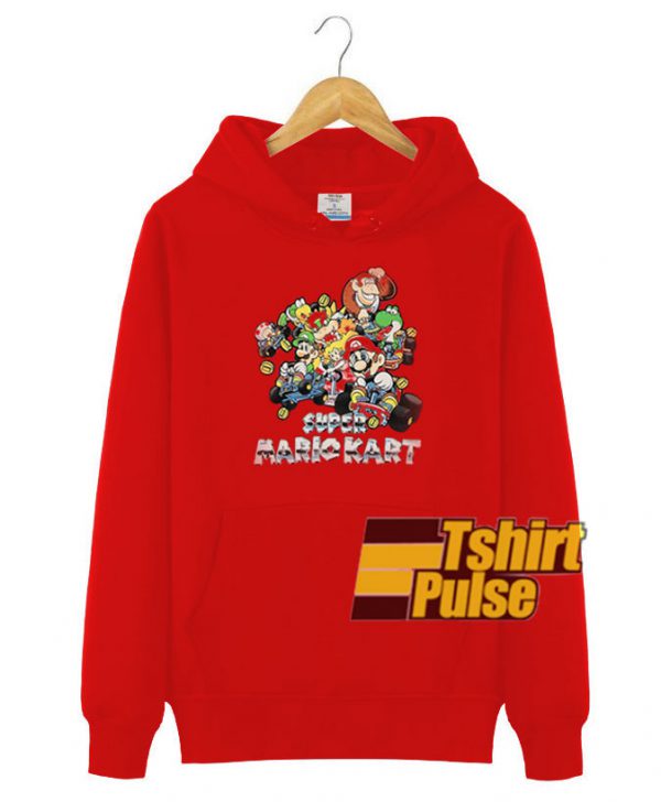 Super Mario Kart Red hooded sweatshirt clothing unisex hoodie