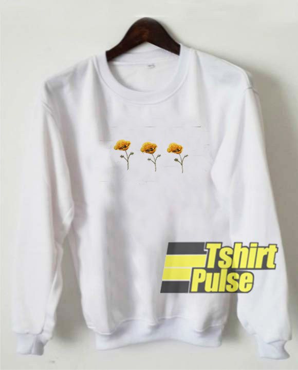 Three Flowers sweatshirt