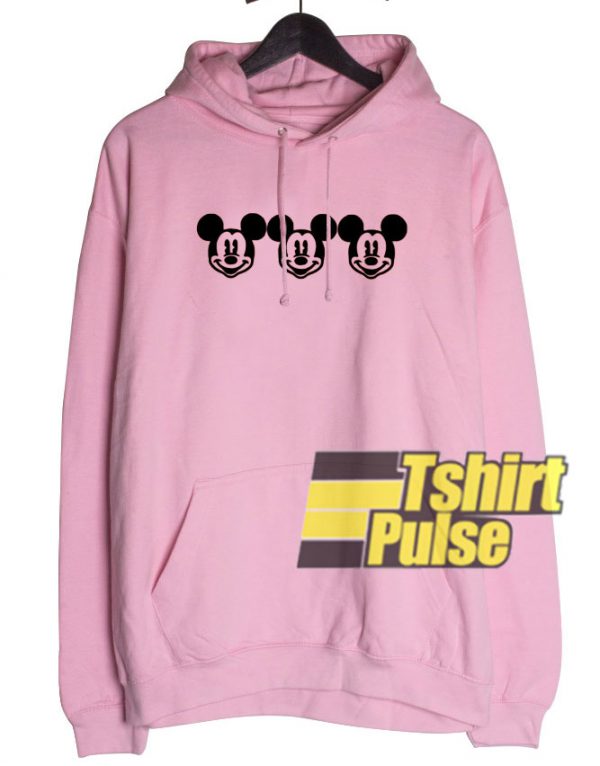 Three Head Mickey Mouse hooded sweatshirt clothing unisex hoodie