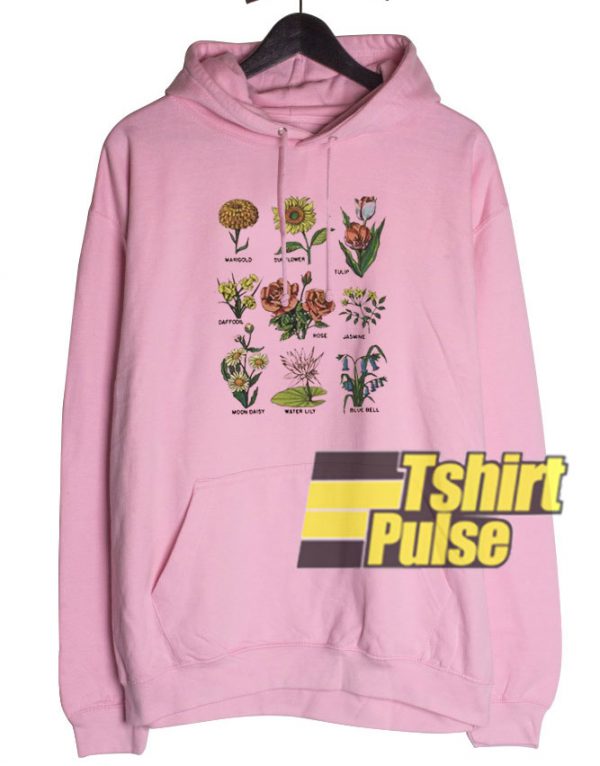 Aesthetic Plant Flowers hooded sweatshirt clothing unisex hoodie