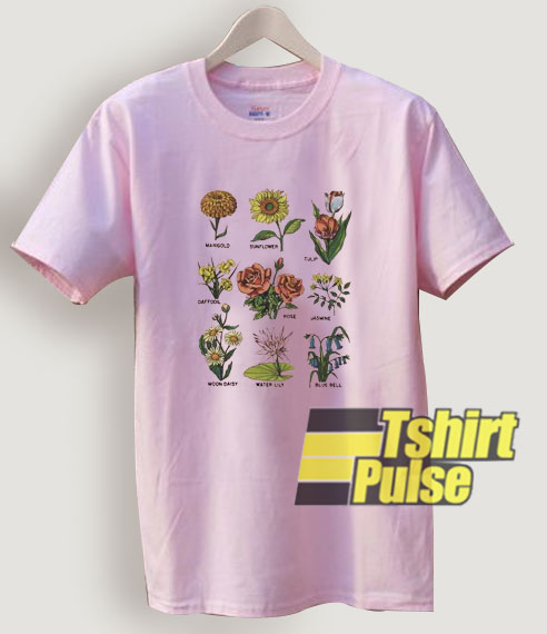 Aesthetic Plant Flowers t-shirt for men and women tshirt