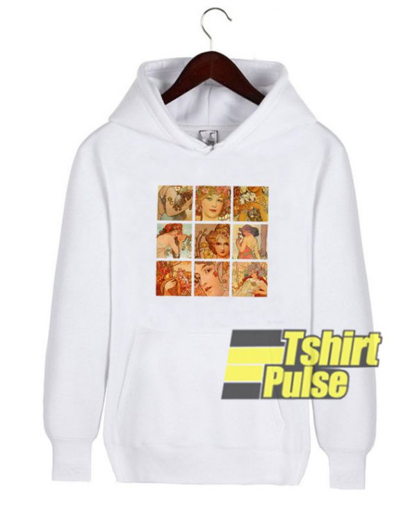 Alphonse Mucha Art hooded sweatshirt clothing unisex hoodie