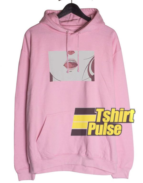 Anime Lips hooded sweatshirt clothing unisex hoodie
