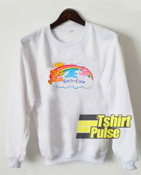 Bear Rainbow Print Cute sweatshirt
