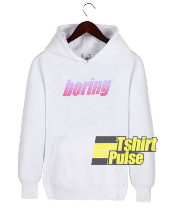 Boring Art Letter hooded sweatshirt clothing unisex hoodie