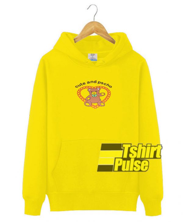 Cute And Psycho Cartoon hooded sweatshirt clothing unisex hoodie