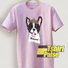 Cute Crown Dog Printed t-shirt for men and women tshirt