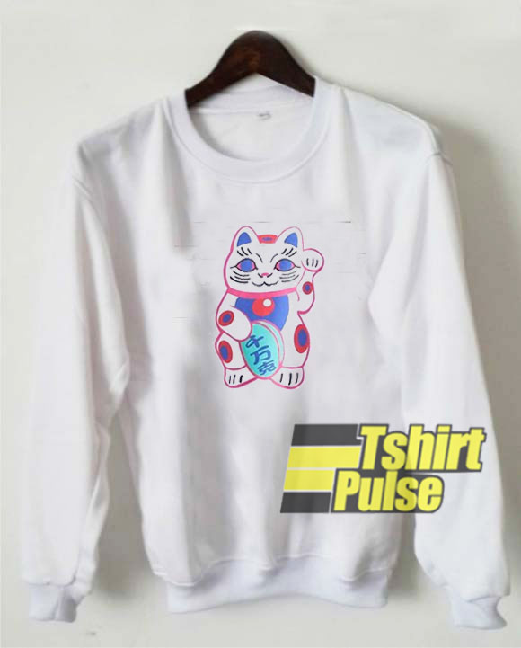 Cute Lucky Cat sweatshirt