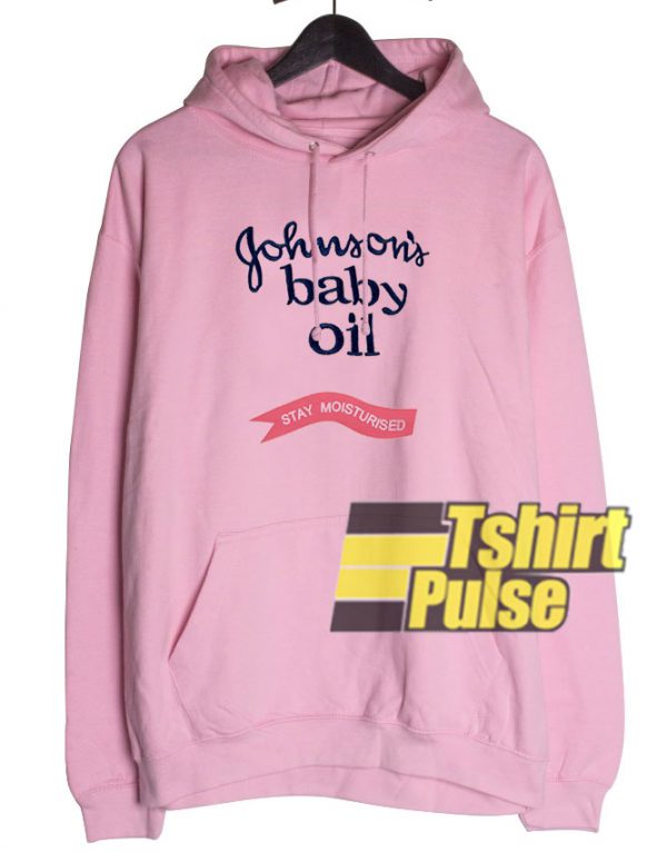 Johnson's Baby Oil Printed hooded sweatshirt clothing unisex hoodie
