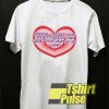 Letters Heart Color Block t-shirt for men and women tshirt