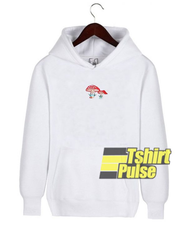 Little Mushrooms Printed hooded sweatshirt clothing unisex hoodie