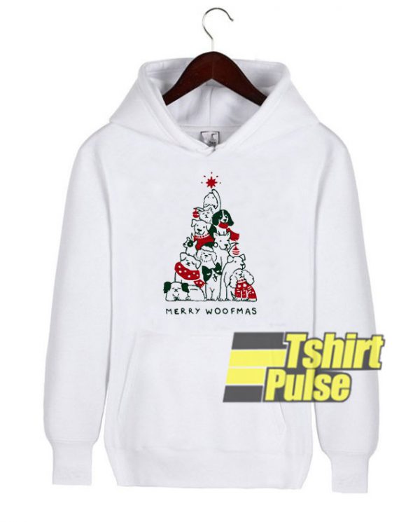 Merry Woofmas hooded sweatshirt clothing unisex hoodie
