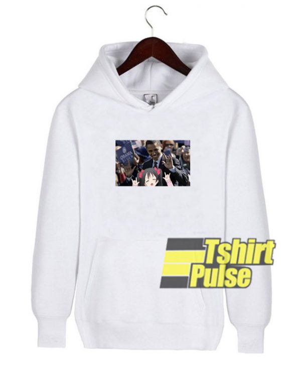 Nico Selfie With Obama hooded sweatshirt clothing unisex hoodie