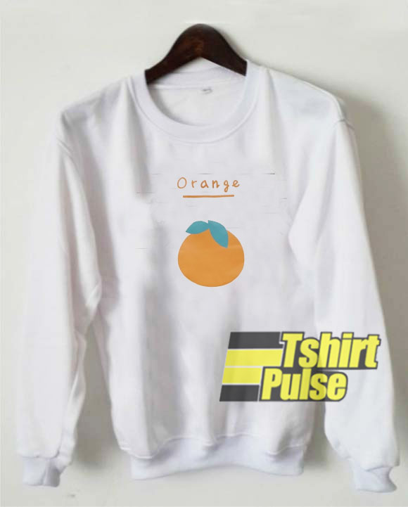 Orange Graphic sweatshirt
