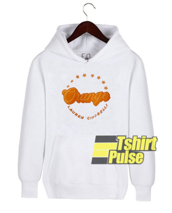 Orange Lauren Cimorelli hooded sweatshirt clothing unisex hoodie